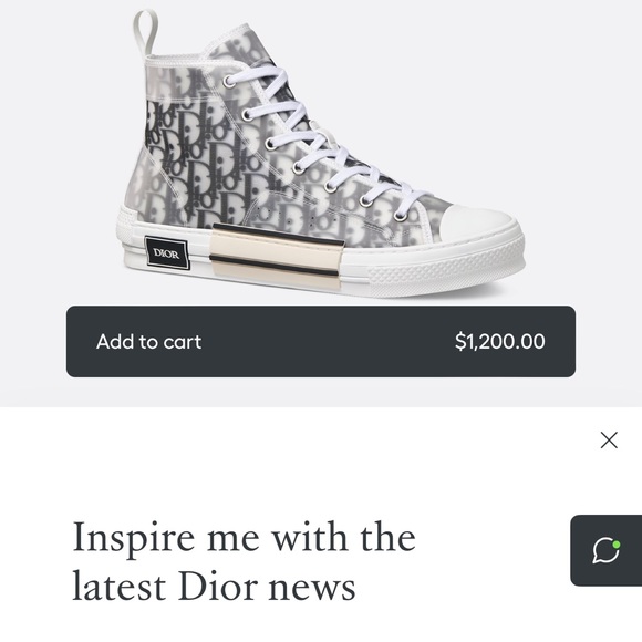 B23 Christian Dior High Tops - Picture 6 of 6